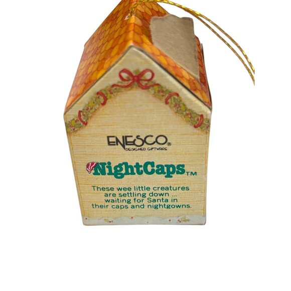 Vintage Enesco NightCaps Merry Christmas Grandma Ornament - Picture 4 of 12